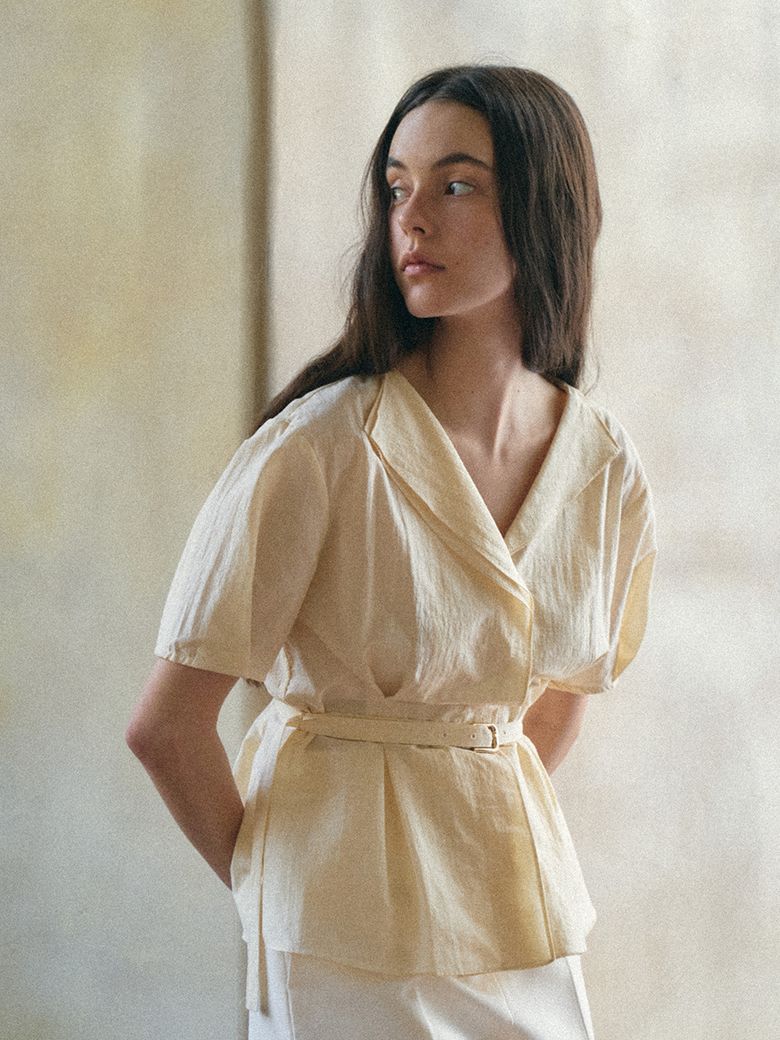 Snow Linen Blouse