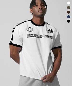 머슬핏 트랙 라인 링거 하프 슬리브_5color