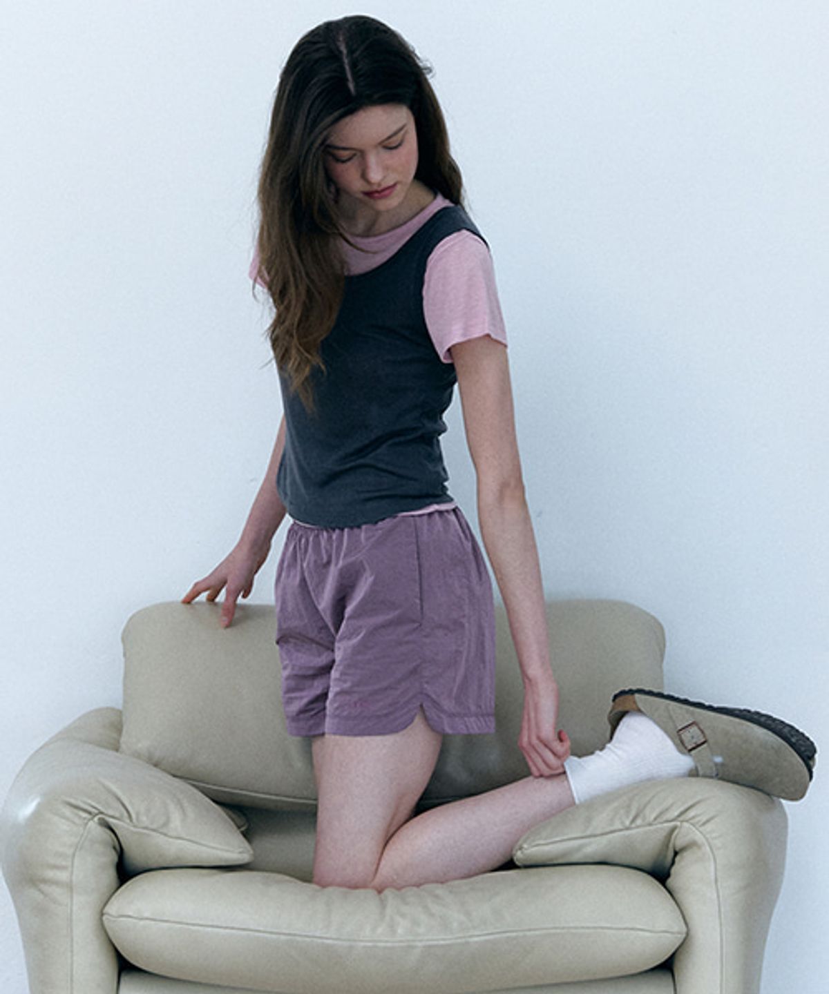 샵아라(SHOP,ARA) Ara Nylon Short Pants_Purple
