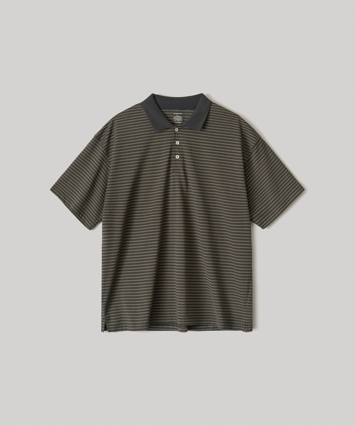 어나더 오피스(ANOTHER OFFICE) Brief Stripe Short Sleeve T (Charcoal)