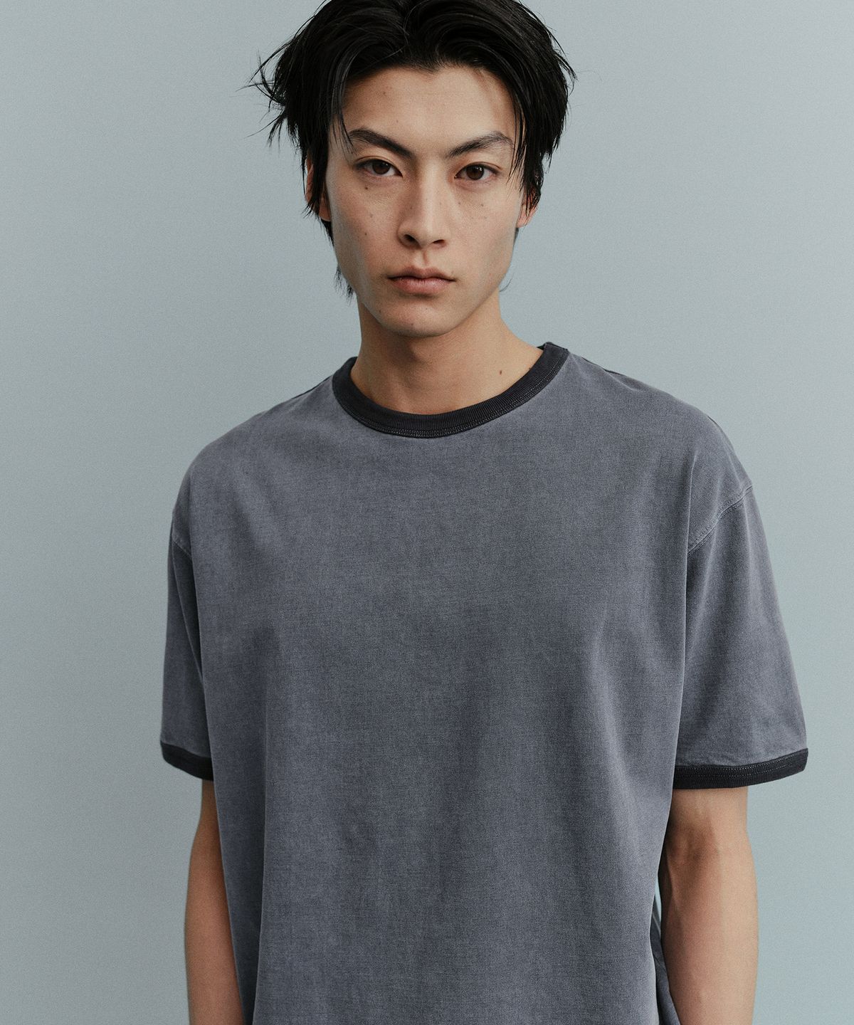 어나더 오피스(ANOTHER OFFICE) Homeboy Garment Ringer Tee (Navy)