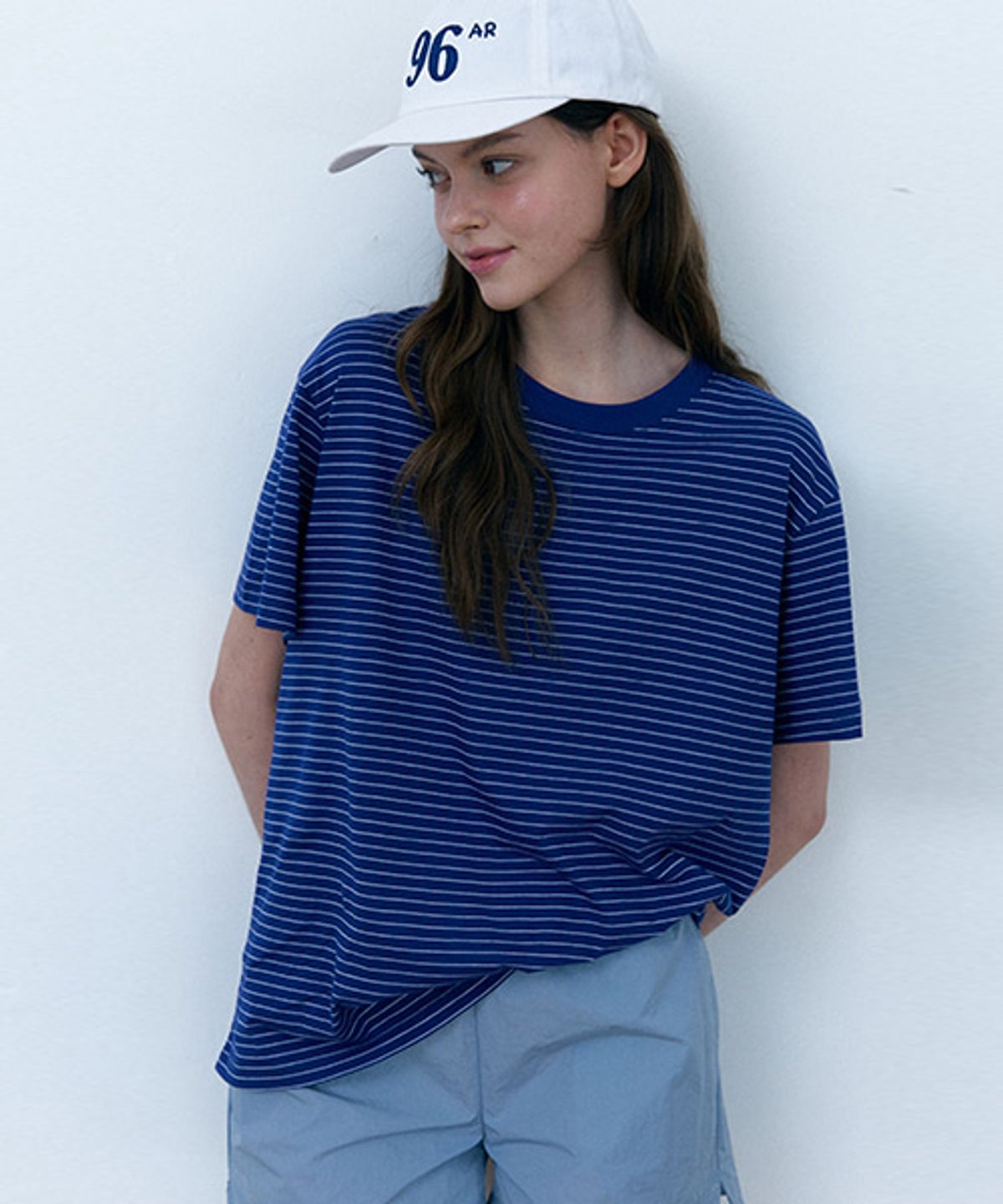 샵아라(SHOP,ARA) Emily Stripe T-shirt_Navy