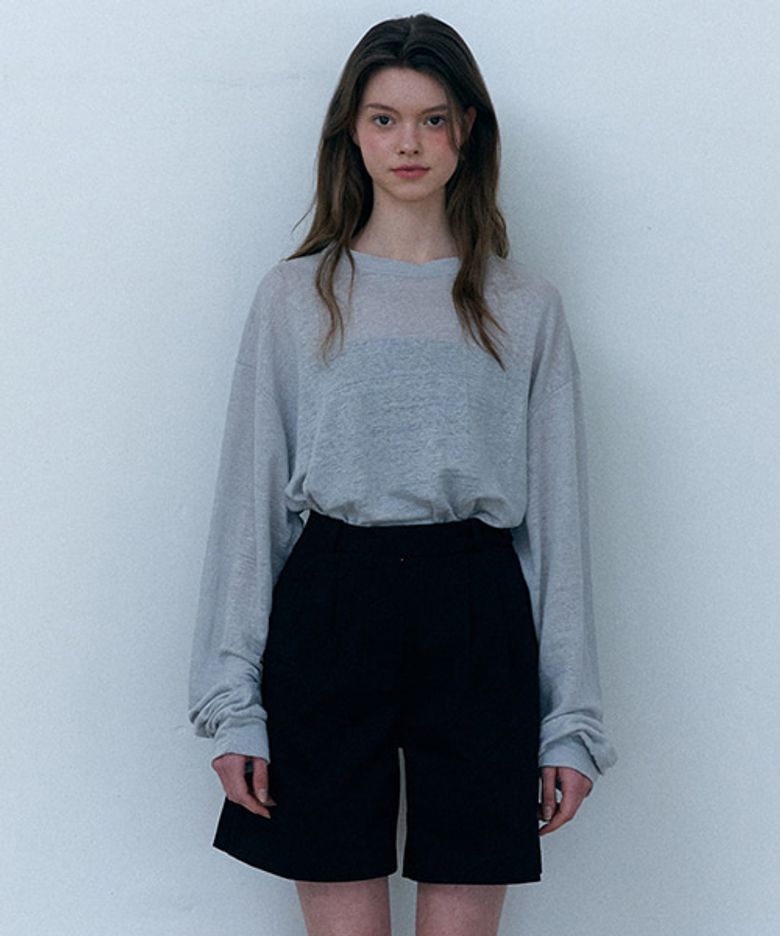 Butter Linen Sweatshirt_Gray