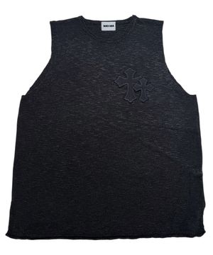 Double Cross Knit Sleeveless ((black))