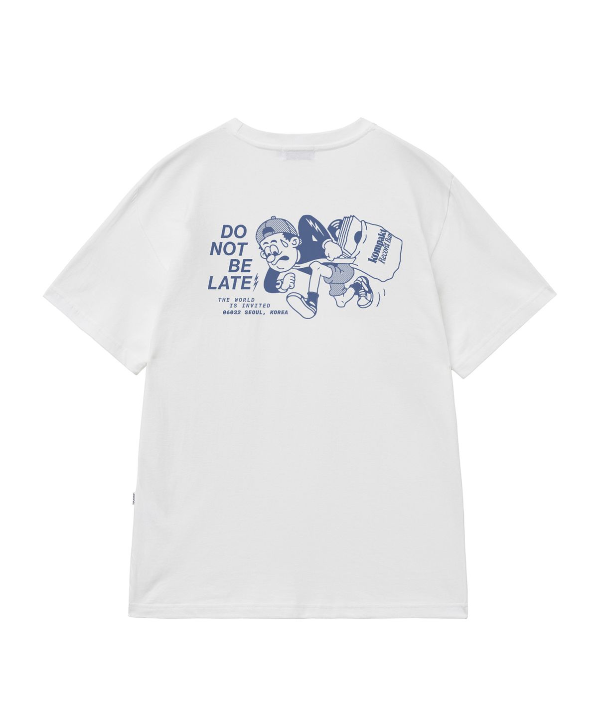 콤팩트 레코드 바(KOMPAKT RECORD BAR) Do Not Be Late Thunder T-shirt - White