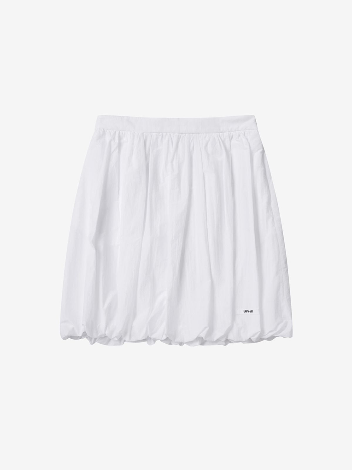 엘유브이엠(LUVM) BALLOON MINI SKIRT_WHITE