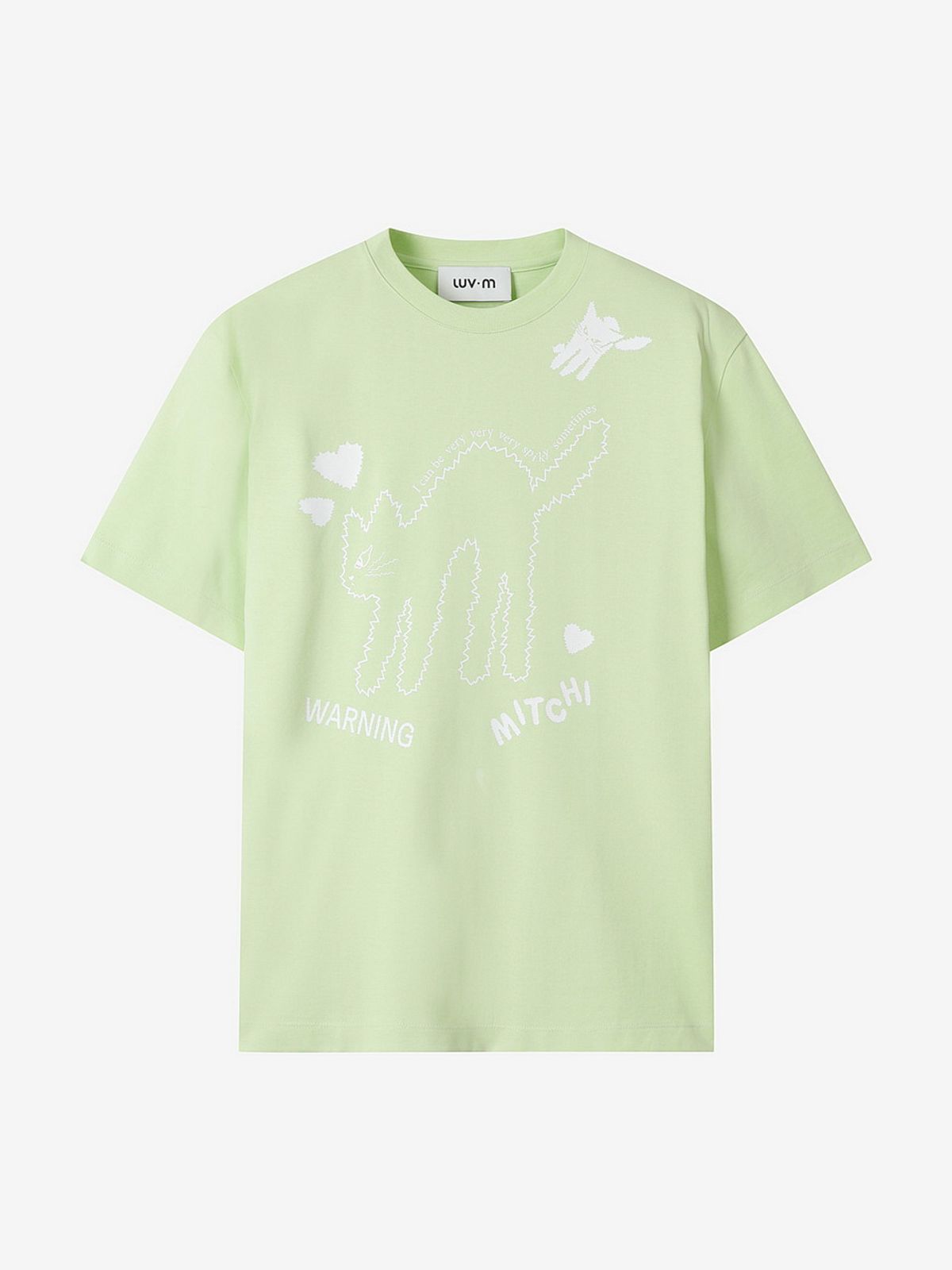엘유브이엠(LUVM) LUV MITCHI PRINTING T-SHIRTS_YELLOW GREEN