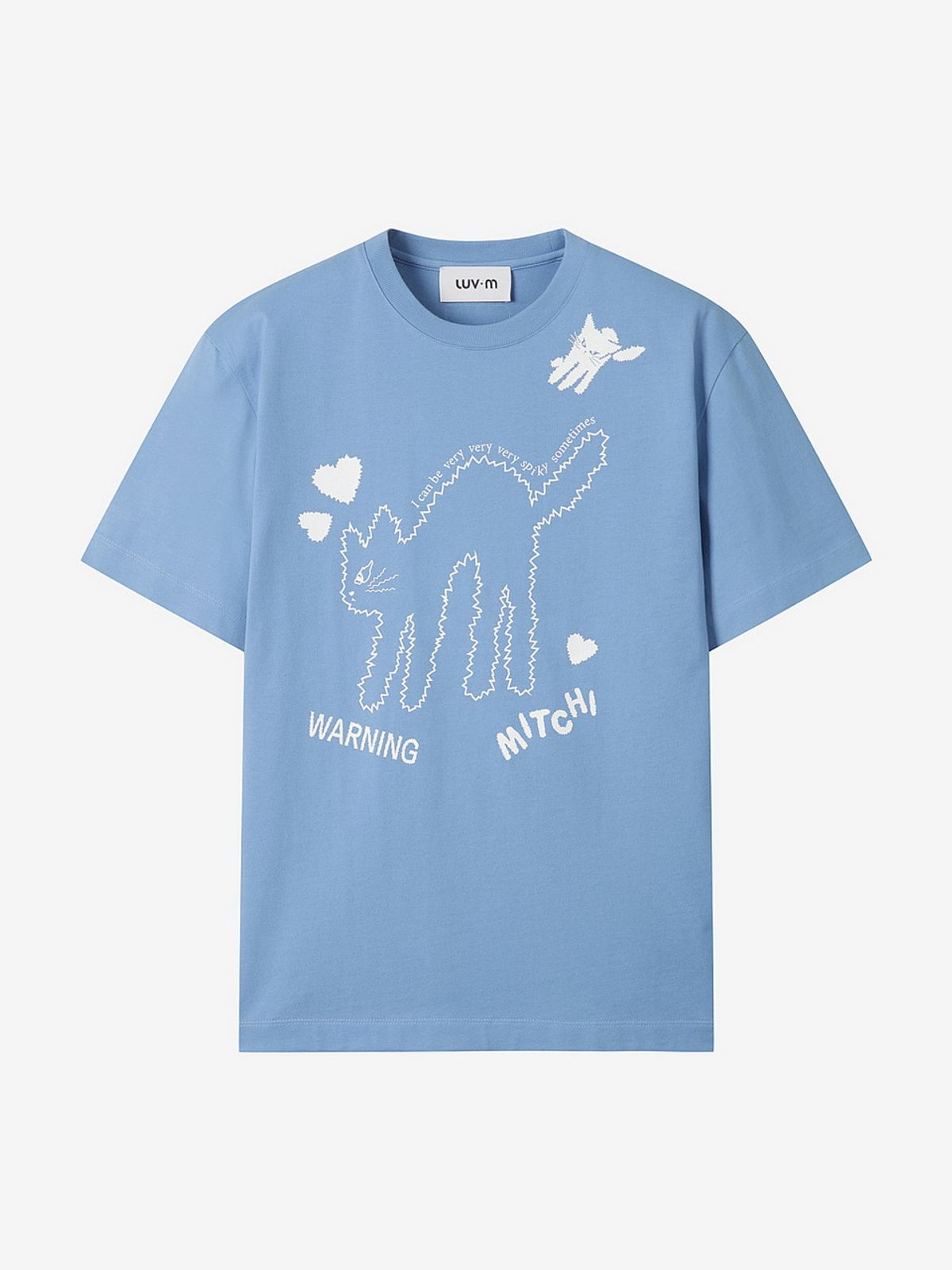 엘유브이엠(LUVM) LUV MITCHI PRINTING T-SHIRTS_BLUE