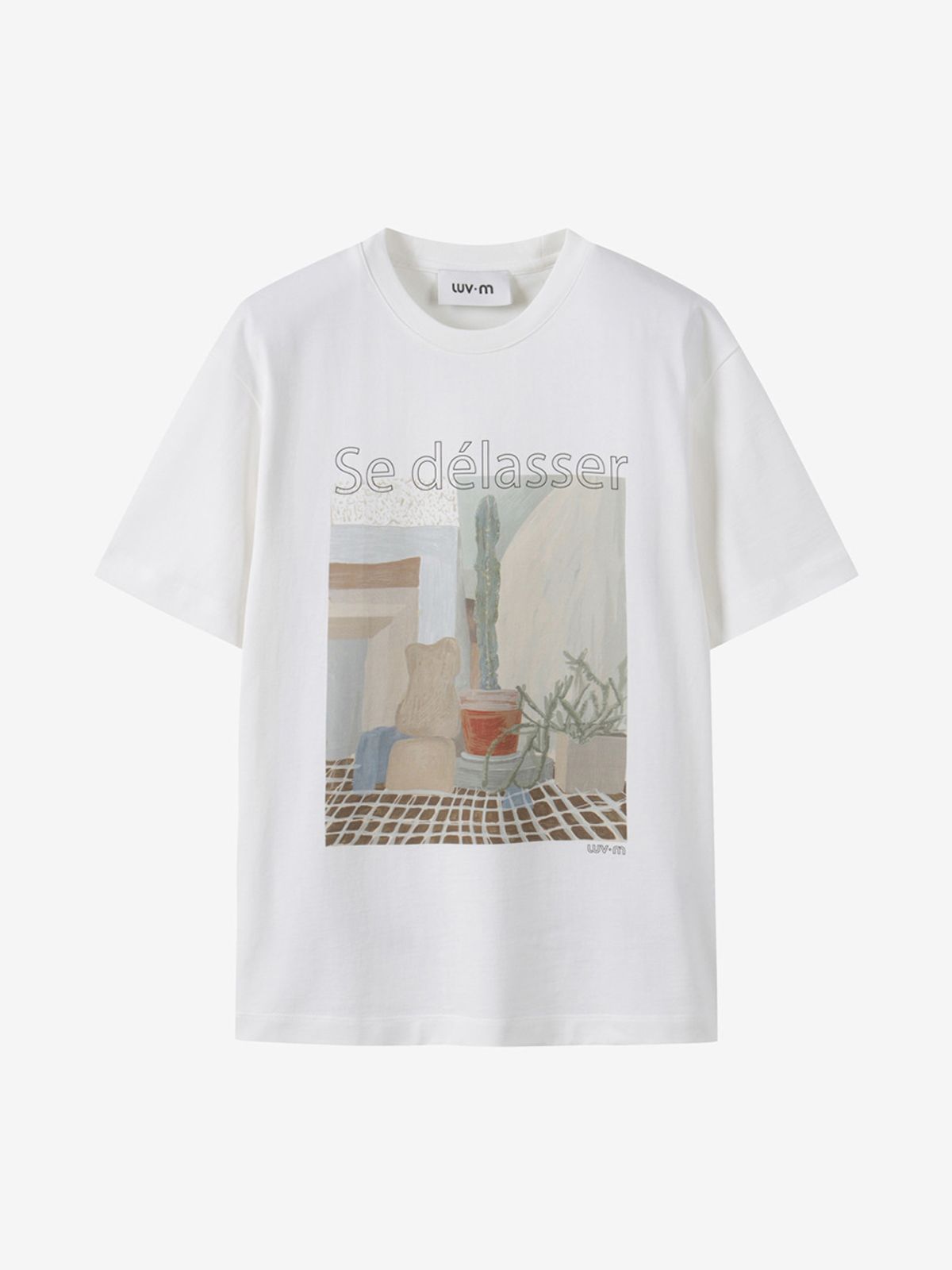 엘유브이엠(LUVM) WIDE PRINTING T-SHIRTS_WHITE