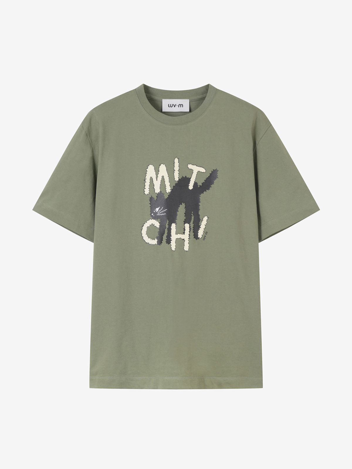 엘유브이엠(LUVM) MITCHI PRINTING T-SHIRTS_KHAKI
