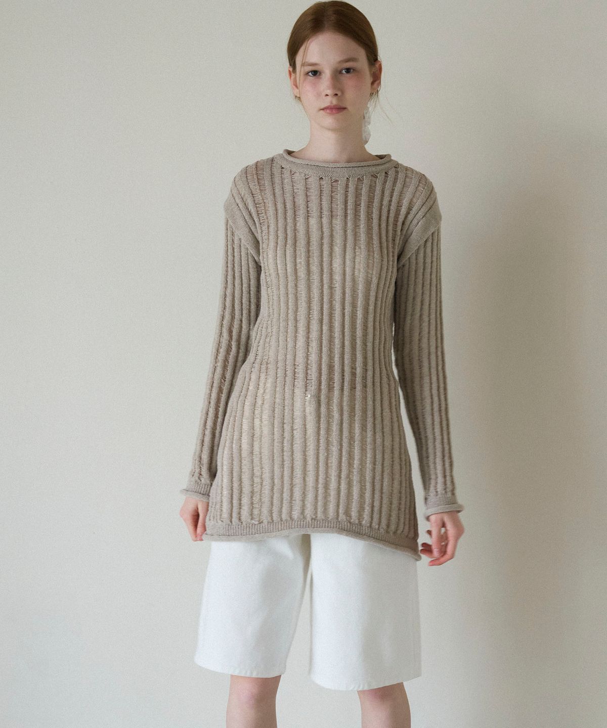쏘이르(SO IR) (3COLOR)SEE THROUGH SUMMER KNIT
