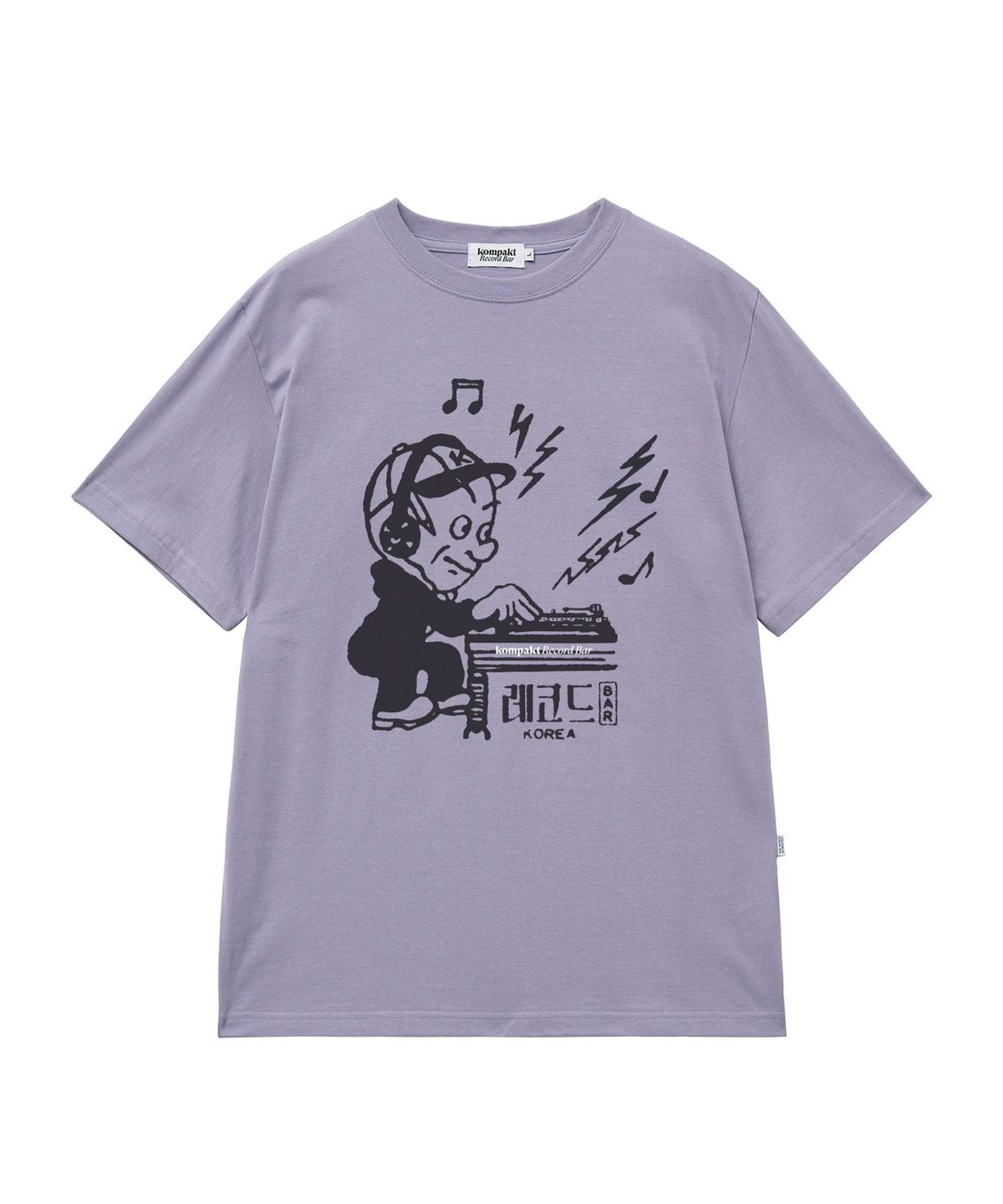 콤팩트 레코드 바(KOMPAKT RECORD BAR) KRB Radio DJ T-shirt - Light Purple