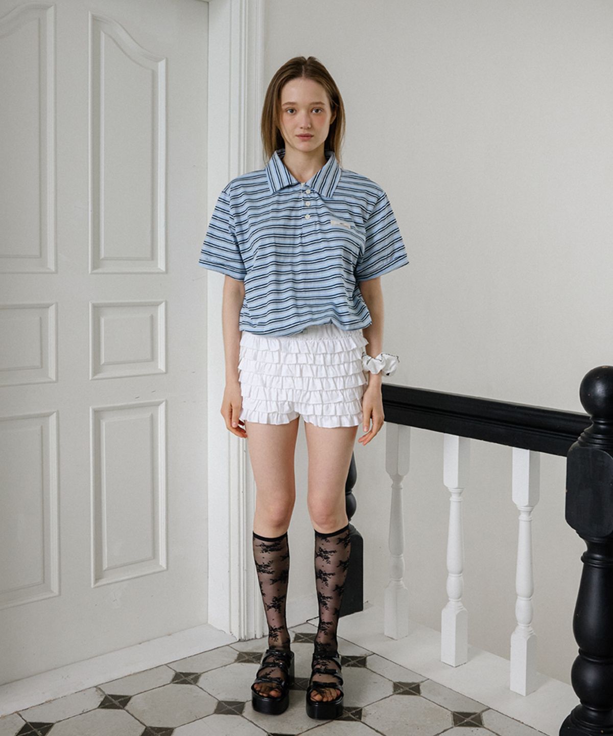 레터리(LETERIE) CANCAN FRILL MINI SHORTS_WHITE