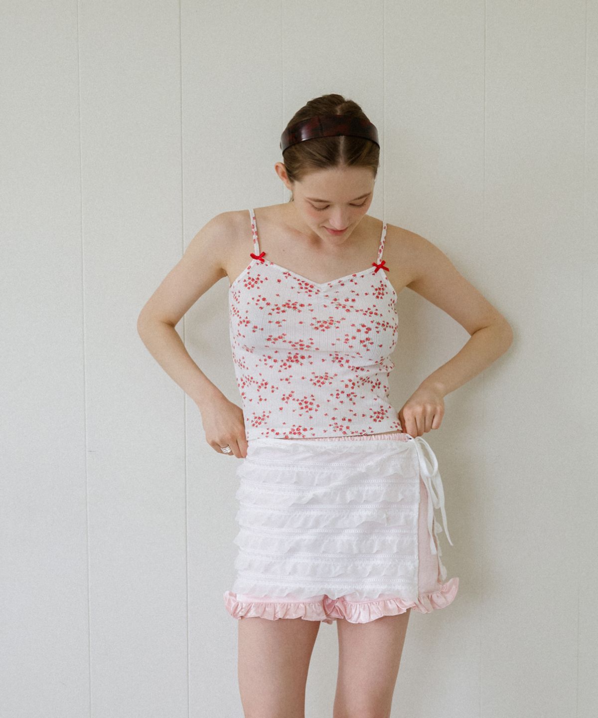 레터리(LETERIE) CANCAN FRILL WRAP SKIRT_WHITE