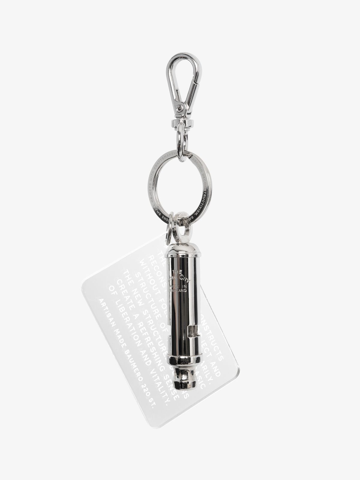 바우메로(BAUMERO) WHISTLE KEYRING 101 (SILVER)