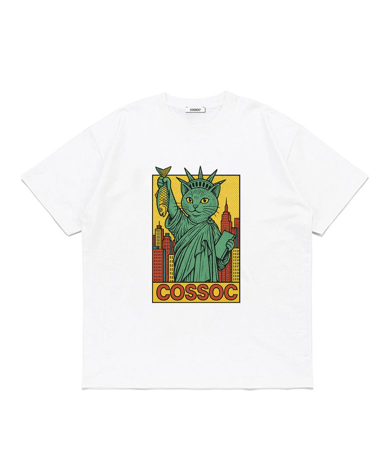 캣 오브 리버티 반팔 티셔츠 (WHITE)