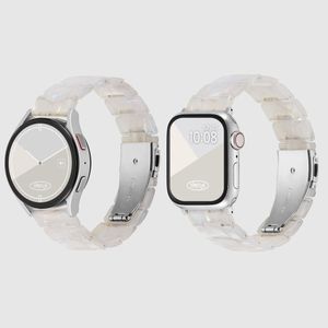 호마이카 마블 애플워치 스트랩 2 울트라 2 SE2 갤럭시워치 6 호환 밴드 - 펄 오로라