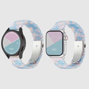호마이카 마블 애플워치 스트랩 2 울트라 2 SE2 갤럭시워치 6 호환 밴드 - 핑크 블루