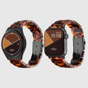 호마이카 레오파드 애플워치 스트랩 2 울트라 2 SE2 갤럭시워치 6 호환 밴드 - 브라운