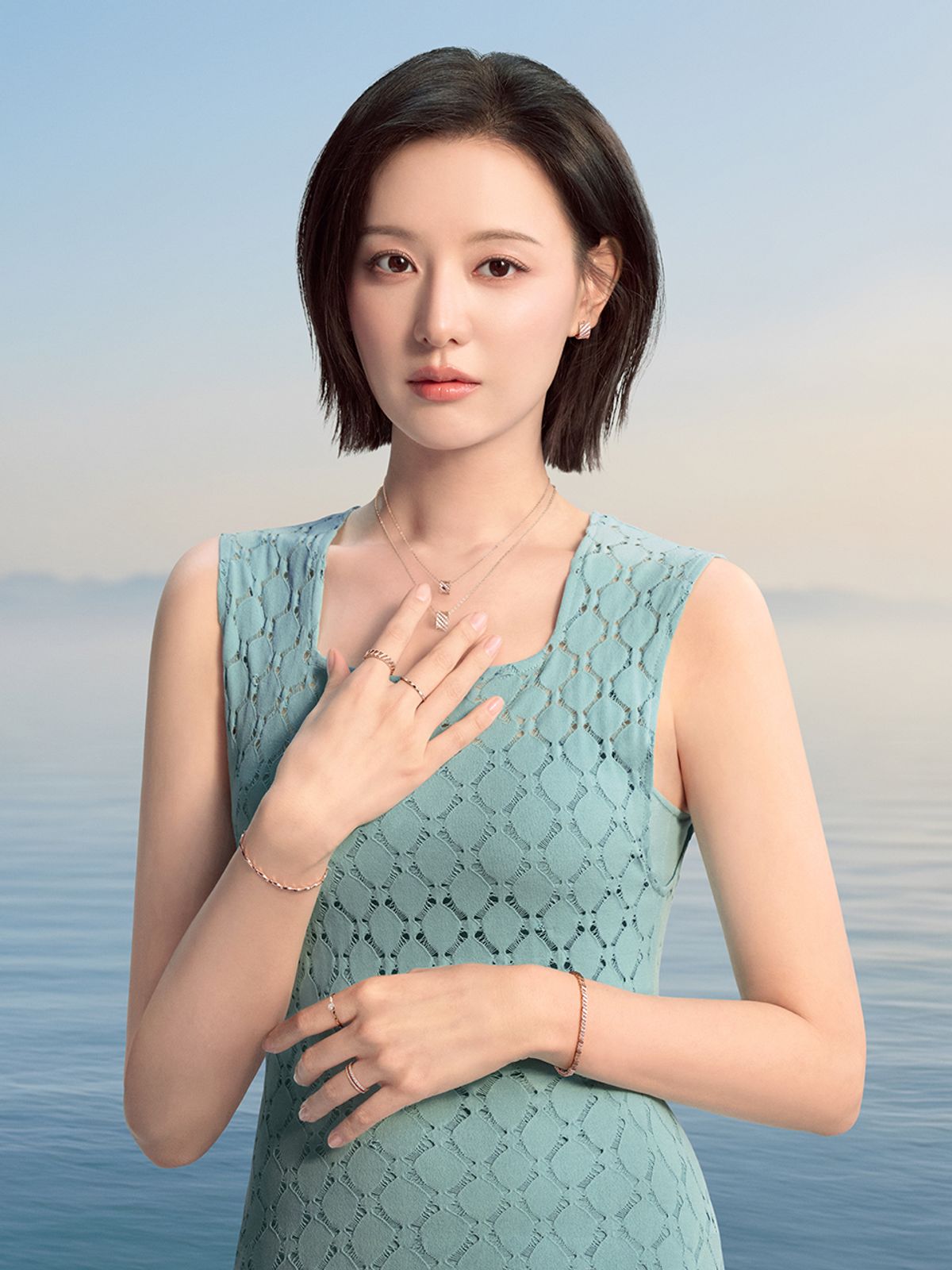 스톤헨지(STONEHENGE) 14K 로즈골드 반지 SA25B34T