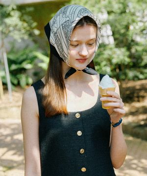 Petit Carre de Soie Cream