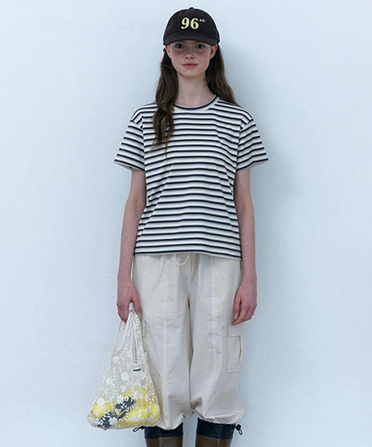 샵아라(SHOP,ARA) Jelly Stripe Summer T-shirt_Ivory
