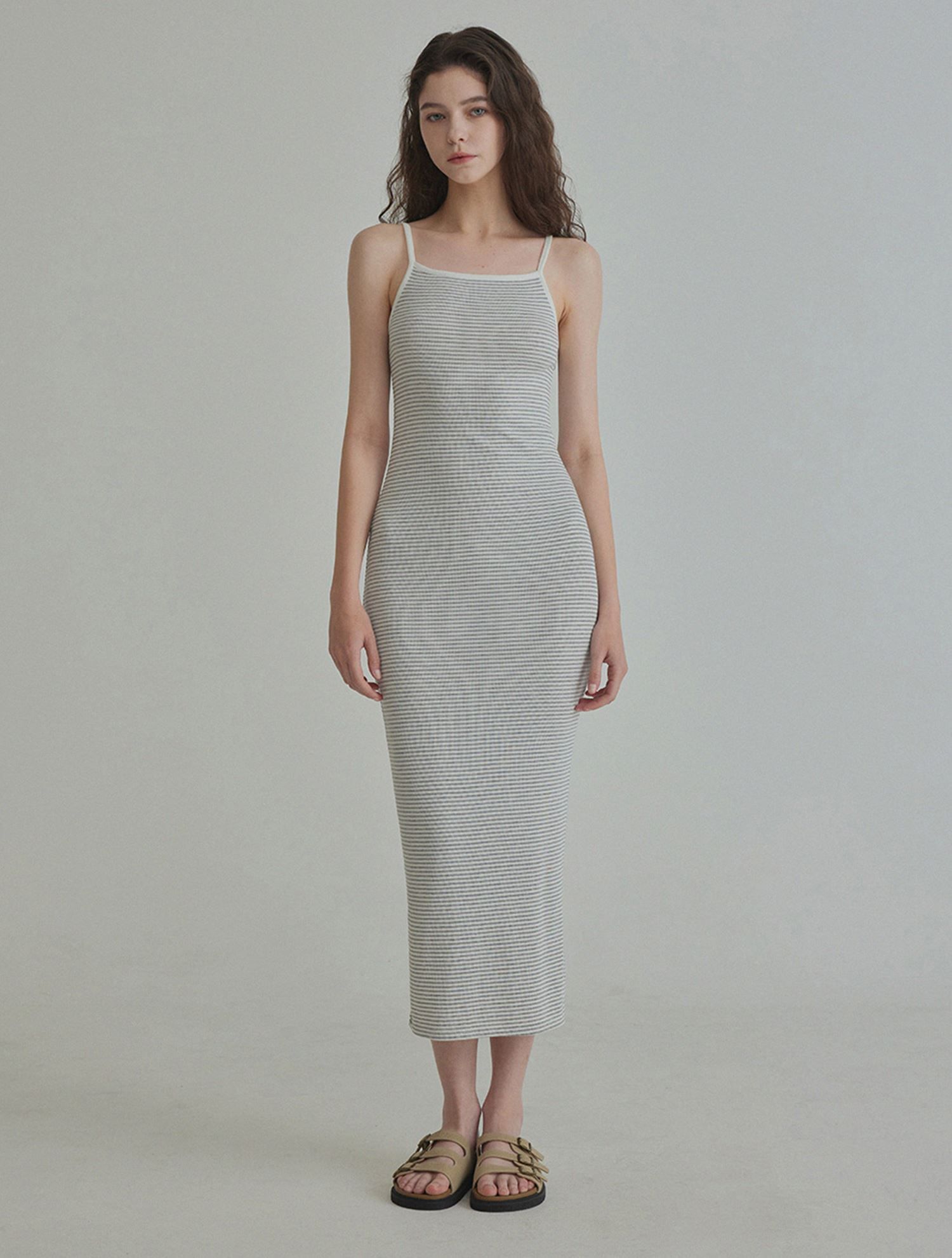 TL-8468/Double Soft-Sleeveless Onepiece