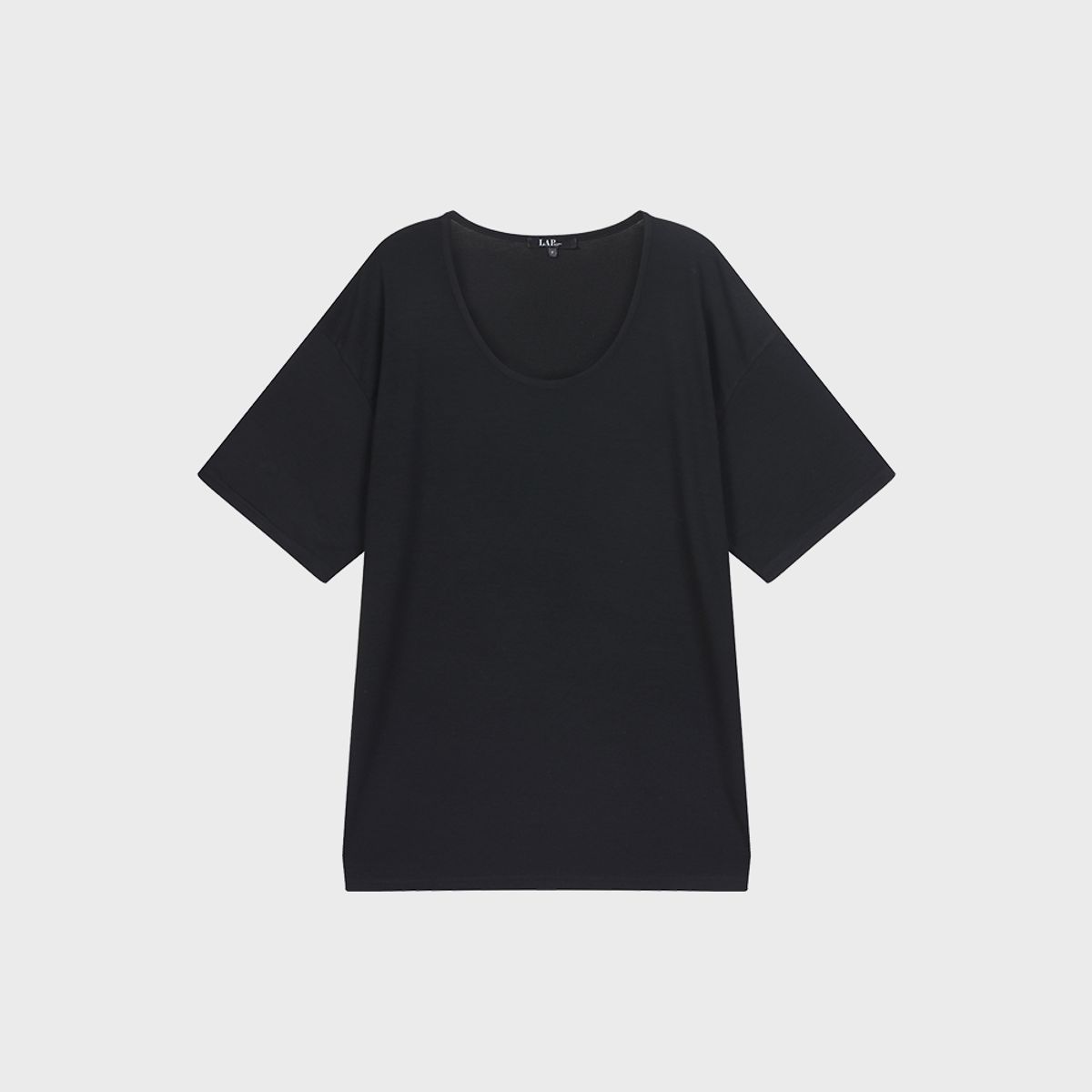 랩(LAP) 레이온 U넥 오버핏티셔츠 AR2CT482