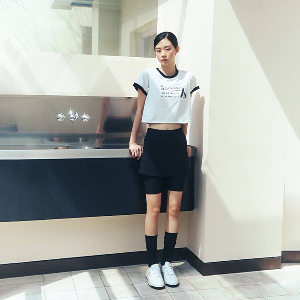 랩(LAP) 미니 치마 레깅스팬츠 AR2WP464