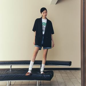 박시 반팔 자켓 AR2WJ560