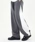 이지 핀턱 배색 와이드 팬츠_다크그레이 [ULZT_0303]