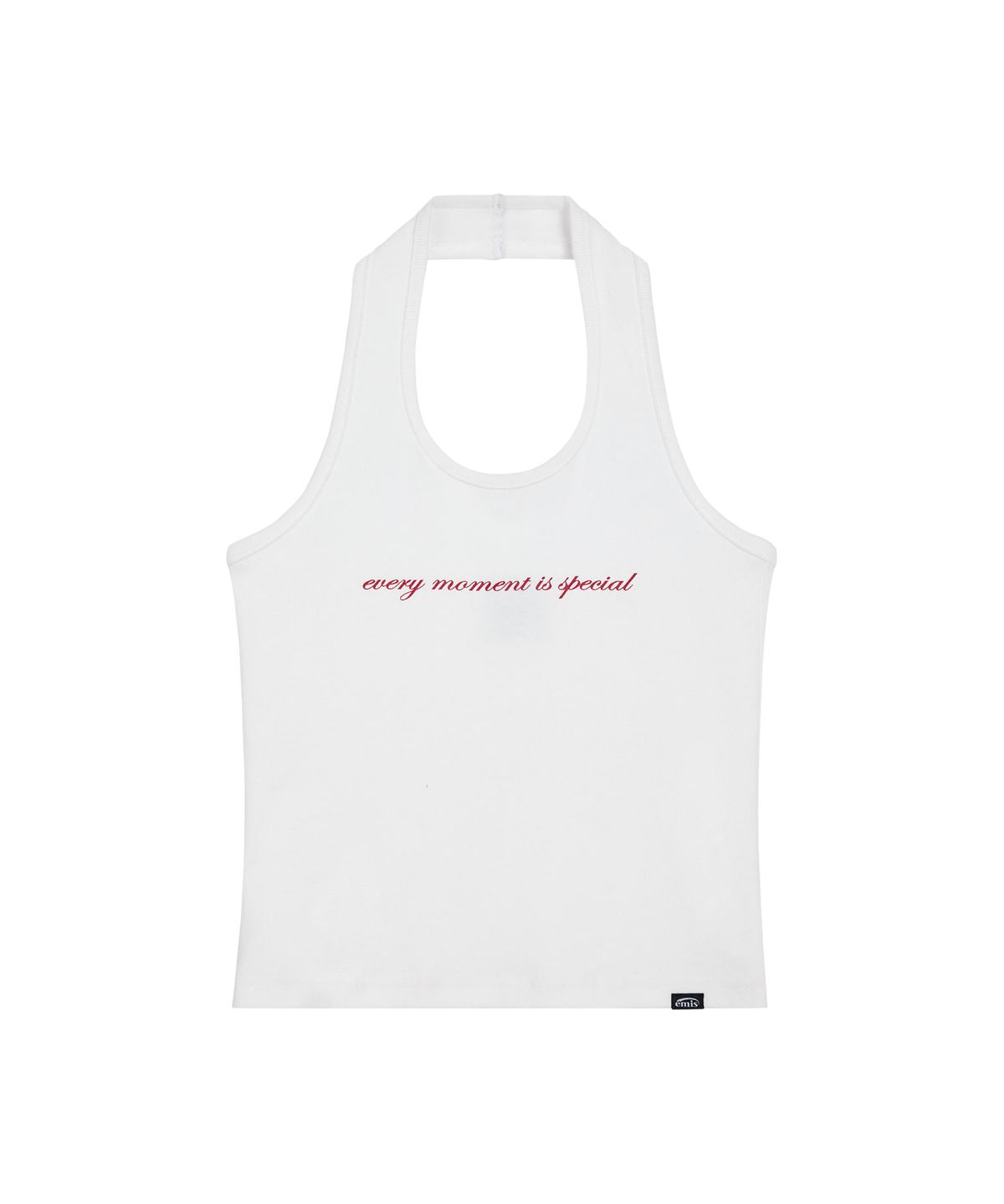 이미스(EMIS) HALTER NECK TANK TOP-WHITE