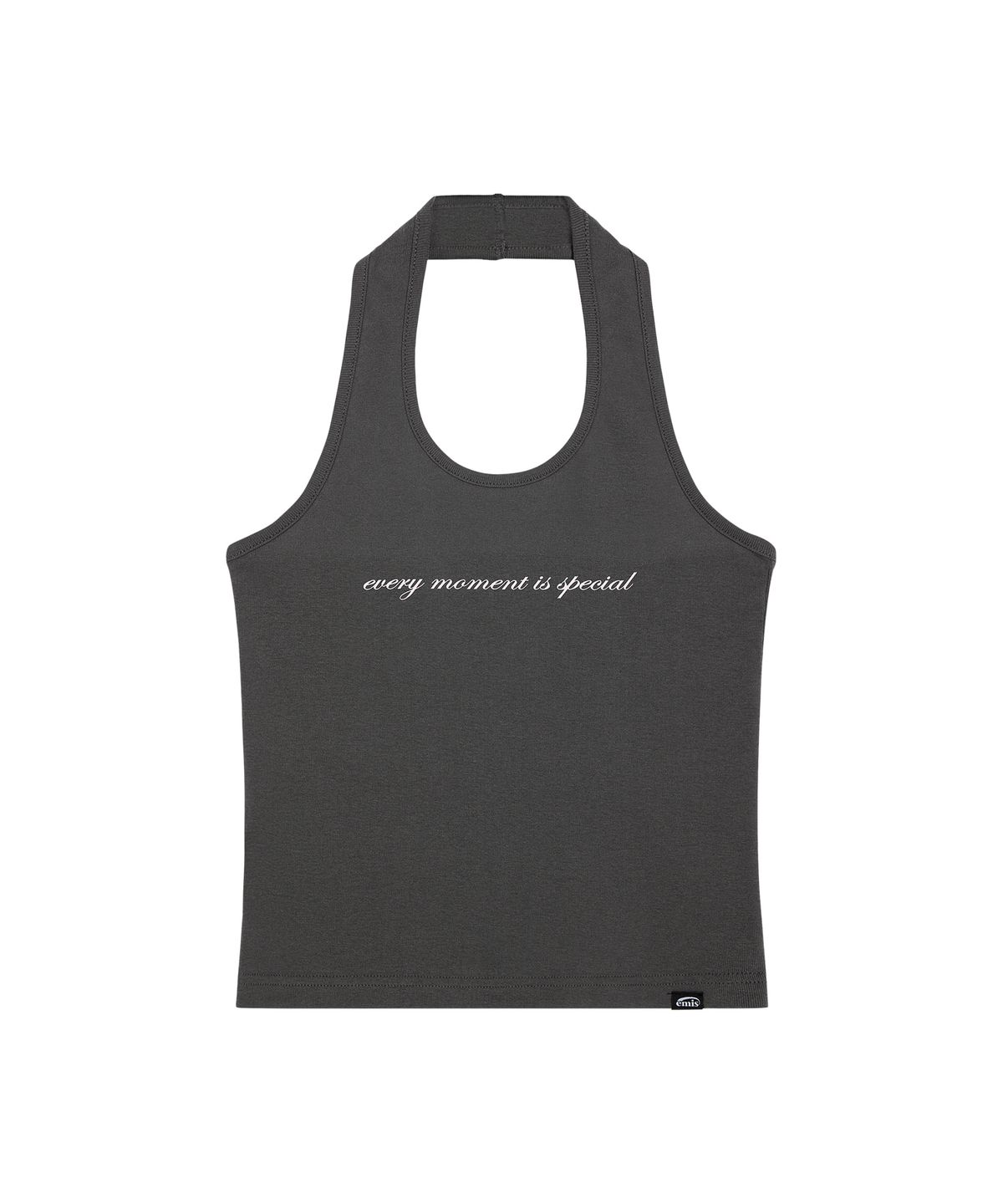 이미스(EMIS) HALTER NECK TANK TOP-GRAY