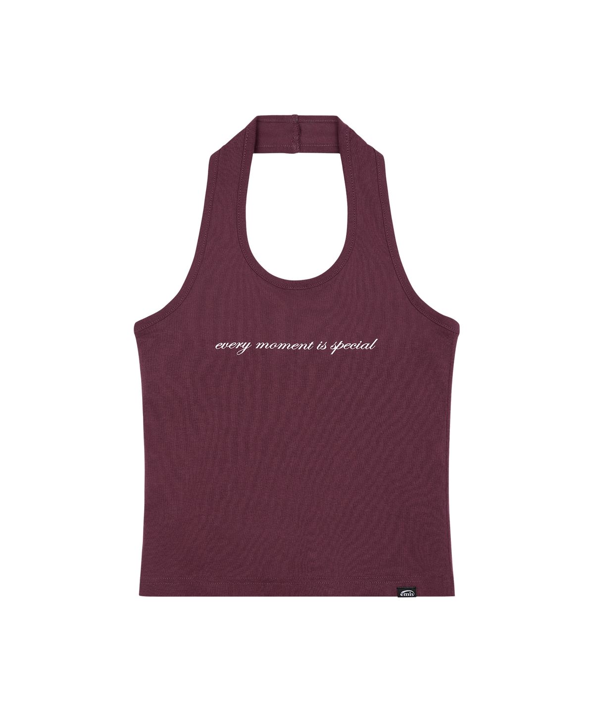 이미스(EMIS) HALTER NECK TANK TOP-BURGUNDY