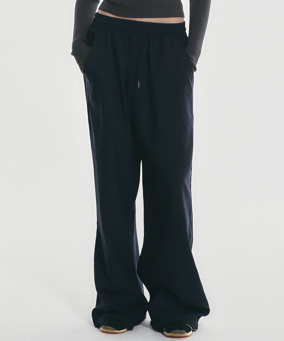 닉앤니콜(NICK&NICOLE) SIDE LINE STRING SLACKS_NAVY