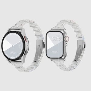 슬림 크리스탈 애플워치 스트랩 3 울트라 3 SE2 갤럭시워치 6 호환 밴드 - 크리스탈 오로라