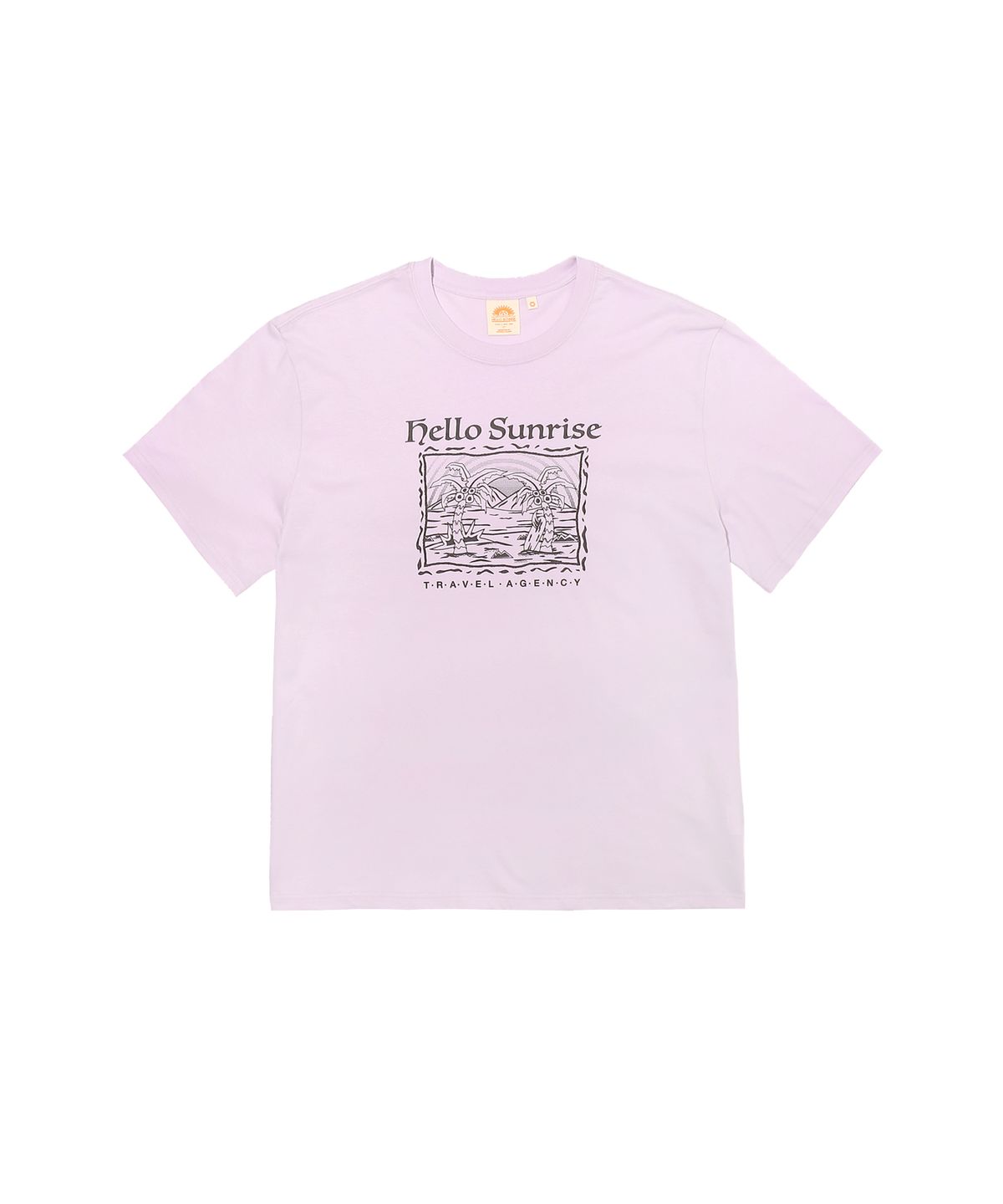 헬로 선라이즈(HELLO SUNRISE) HS Palm Tree Graphic Tee_Light Purple