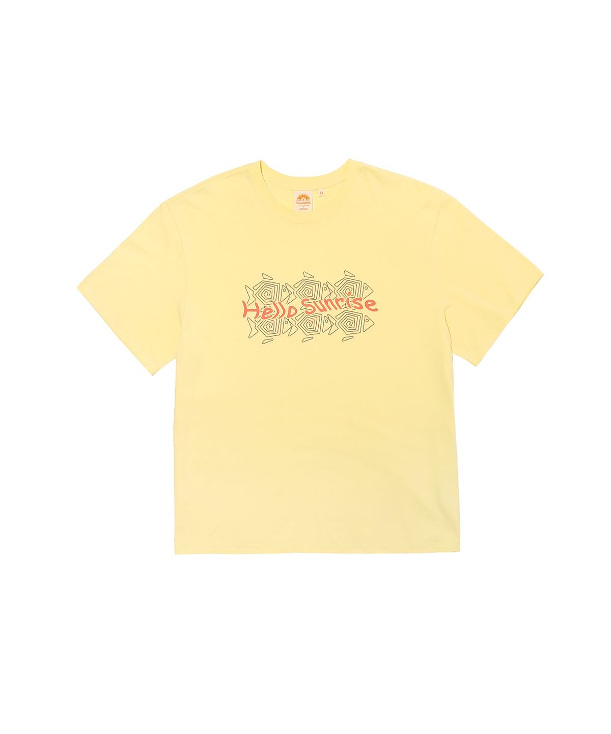 헬로 선라이즈(HELLO SUNRISE) HS Six Fish Tee _Light Yellow