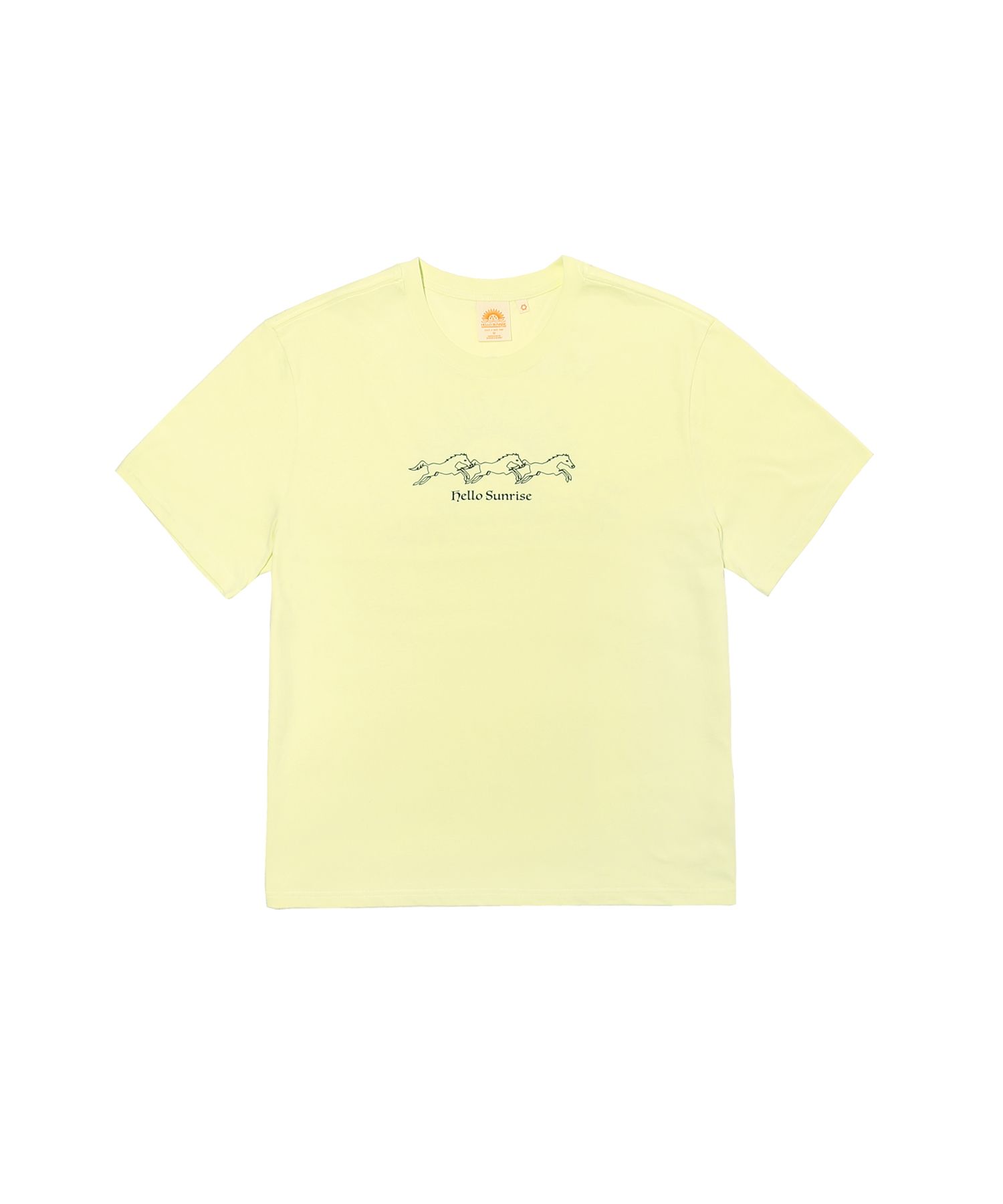 【HELLO SUNRISE】 HS Travelling Horse Tee /追跡付 헬로 선라이즈(HELLO SUNRISE) HS Travelling Horse Tee _Pale