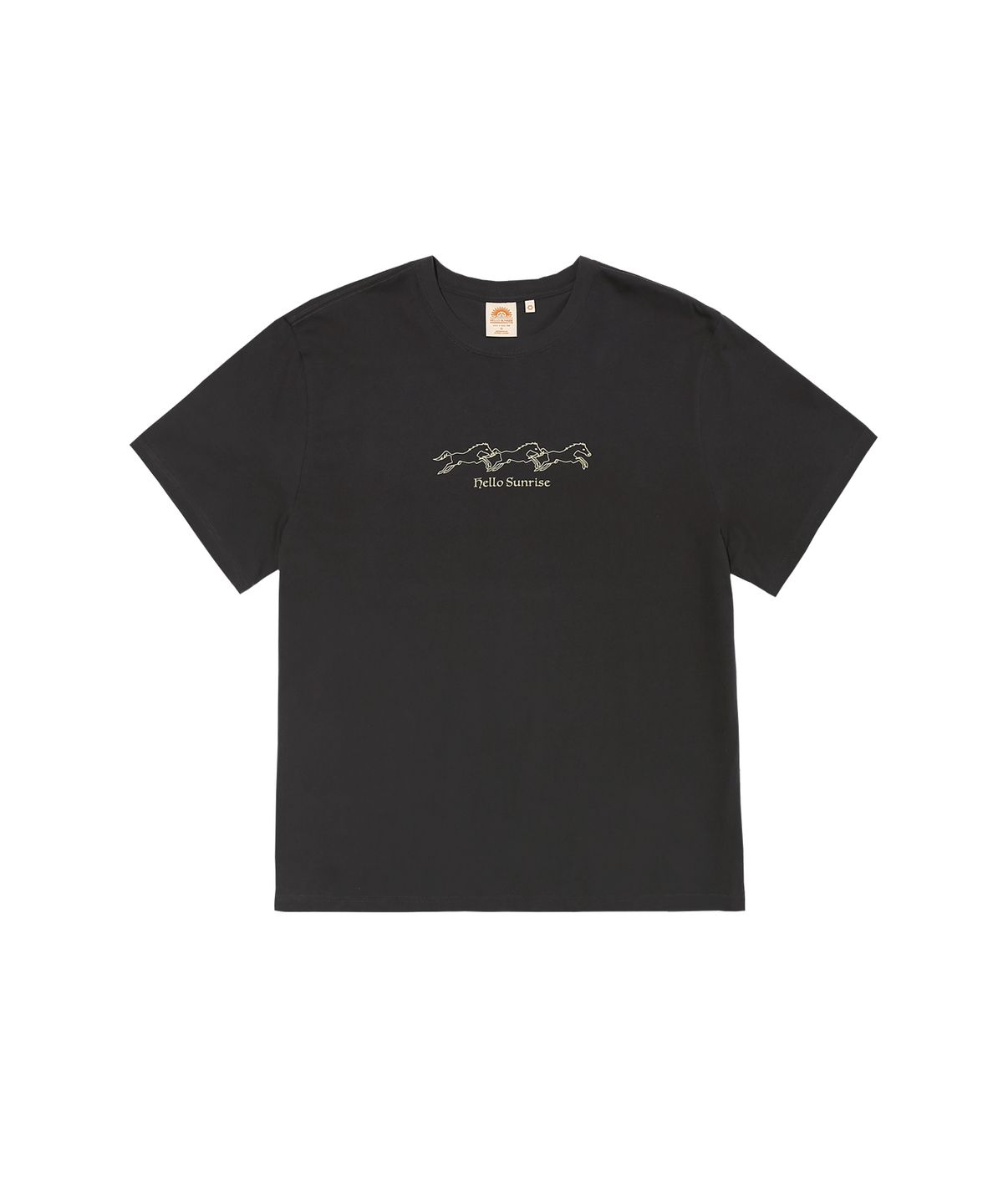 헬로 선라이즈(HELLO SUNRISE) HS Travelling Horse Tee_Charcoal