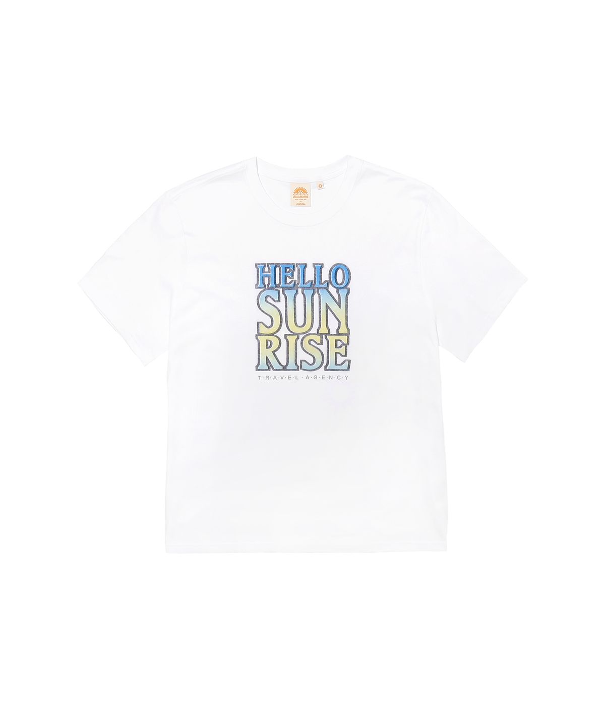 헬로 선라이즈(HELLO SUNRISE) Hello Sunrise Gradient Typo Tee_White