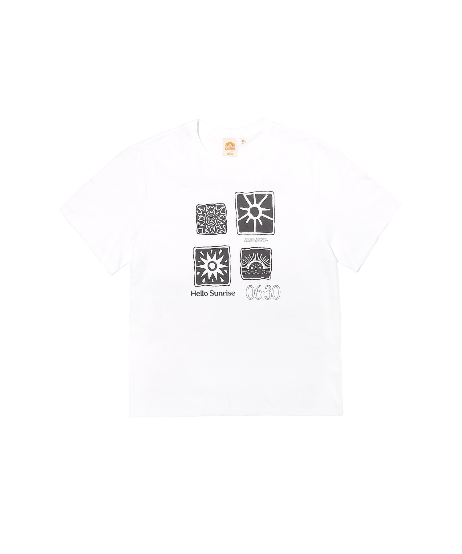 【HELLO SUNRISE】 HS Sun Stamp Tee /追跡付 MUSINSA公式 | HELLO SUNRISE HS Sun Stamp Tee_White