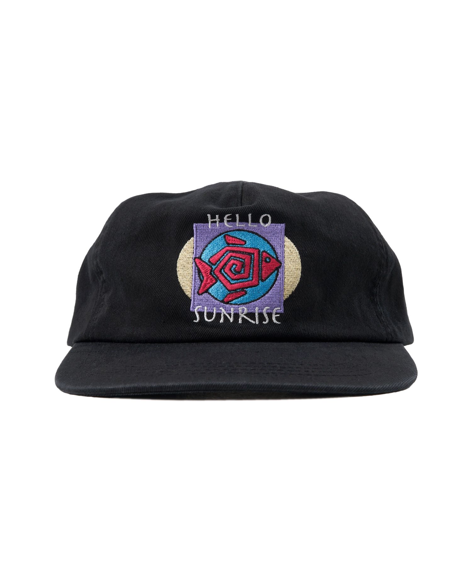 【HELLO SUNRISE】 Fish Logo Relaxed Fit 5Panel Cap /追跡付 헬로 선라이즈(HELLO SUNRISE) Fish Oval Logo Relaxed Fit 6P