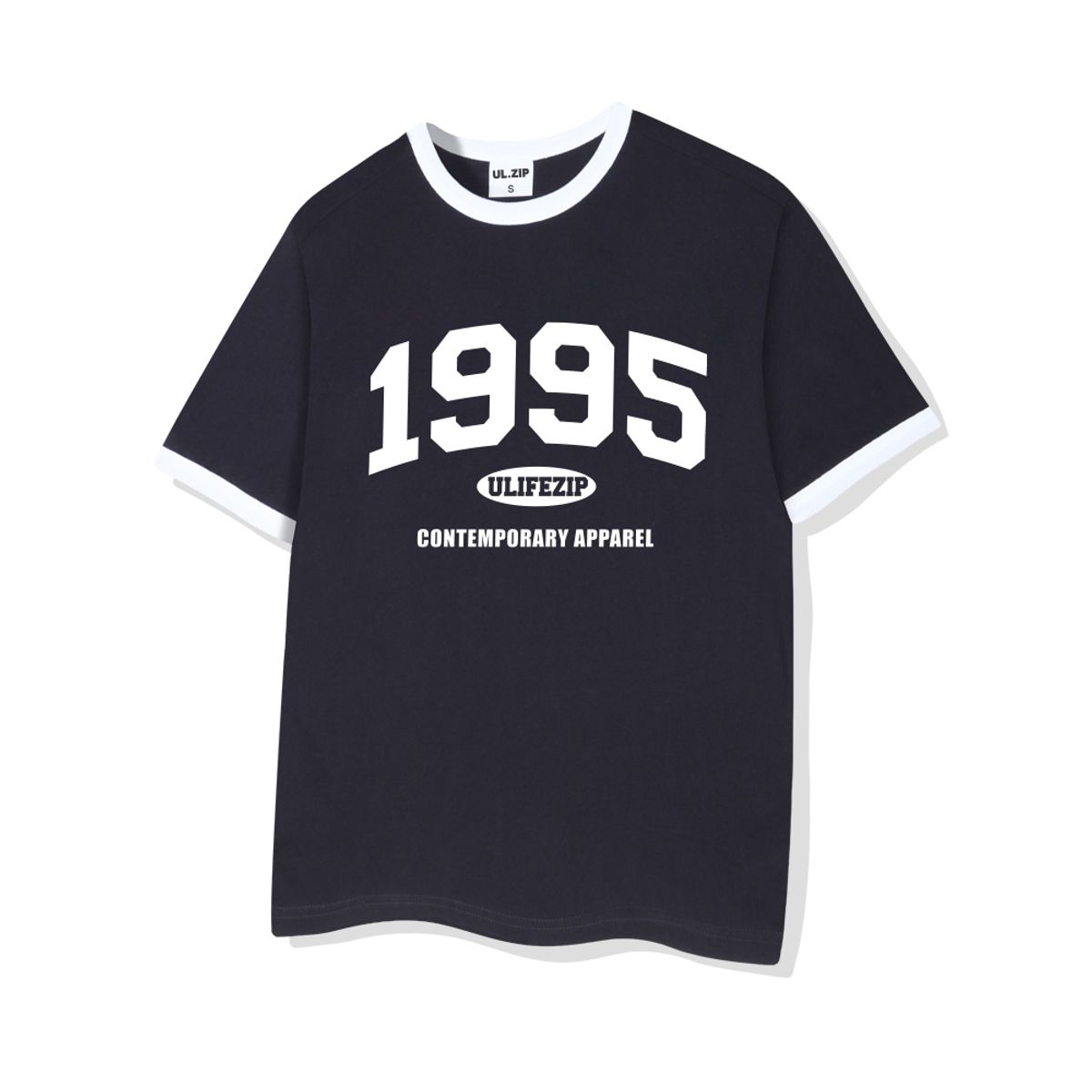 유라이프지(ULIFEZIP) 1995아치 오버핏 링거 반팔티 4 Color [ULZE_3005]
