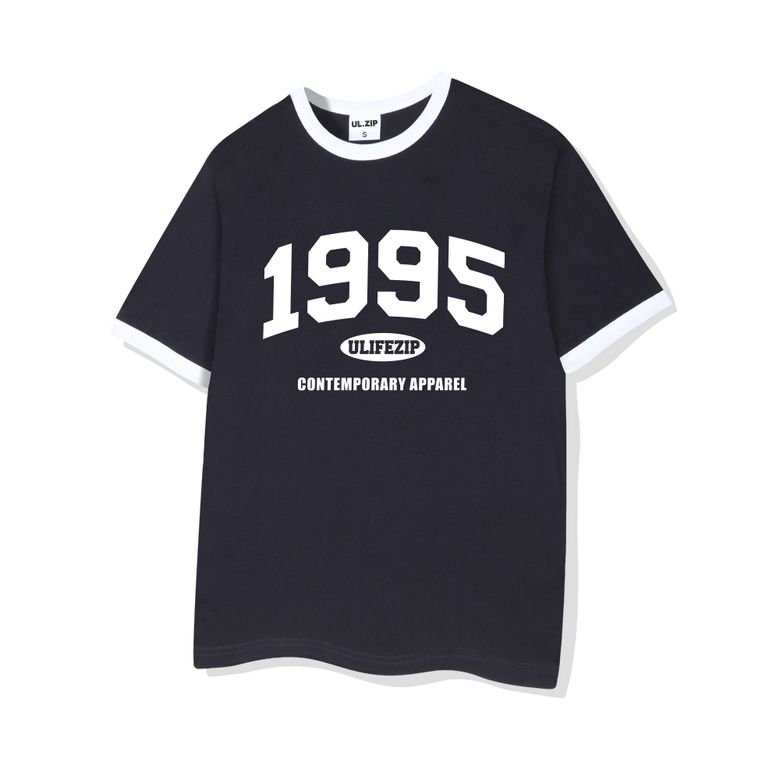 1995아치 오버핏 링거 반팔티 4 Color [ULZE_3005]