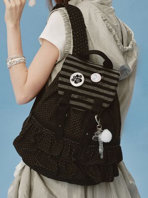 셔링 미니 백팩 [블랙]