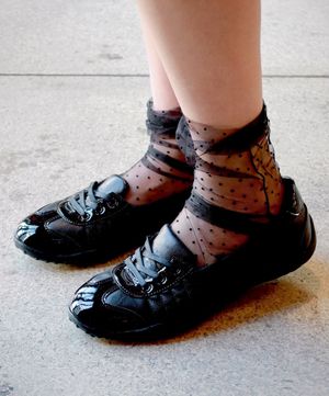 [COA line]컴포트 플리에 메리제인 블랙