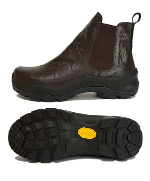 빈티지 하이브리드 비브람 첼시부츠 브라운