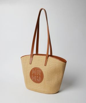 모네 라탄 쇼퍼 숄더백