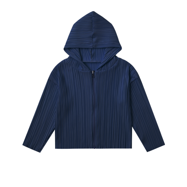 Simply Dodo Zip Up in Pleats_Blueberry Blue  후드집업